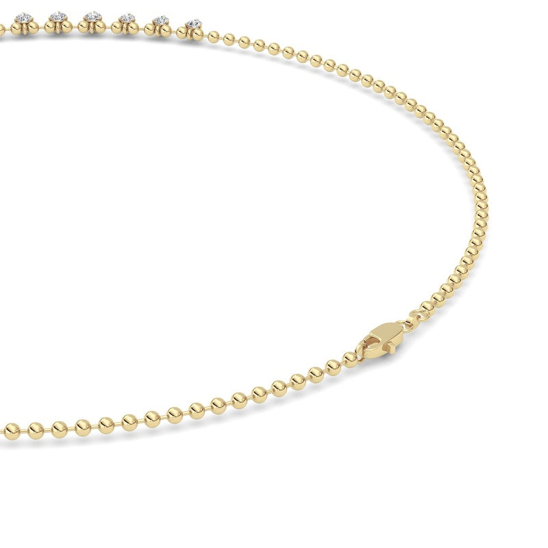 14K White Gold Necklace KJ03213N.RD-7-21F