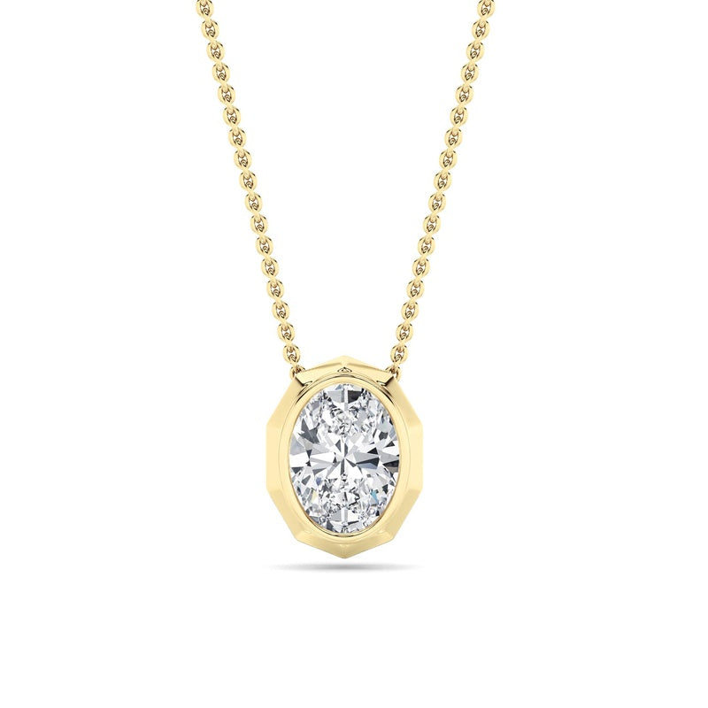 14K White Gold Necklace KJ03047P.OV-2-21F