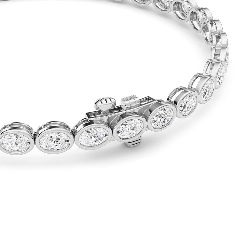 5 Cttw Four Prong Classic Tennis Bracelet in 14K White Gold