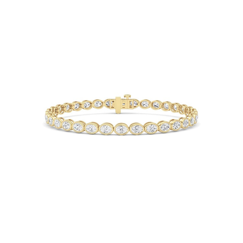5 Cttw Four Prong Classic Tennis Bracelet in 14K White Gold