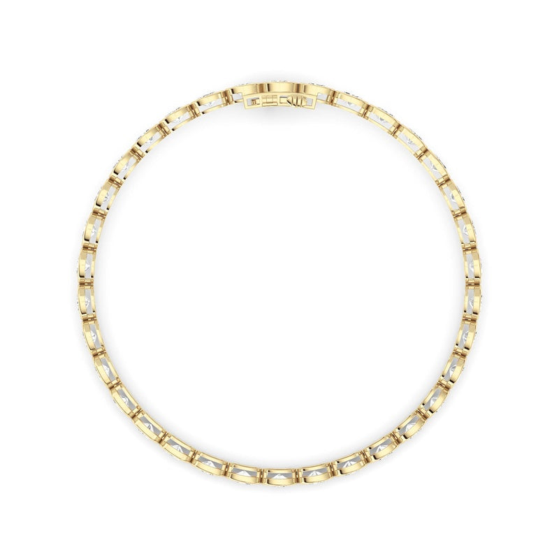 5 Cttw Four Prong Classic Tennis Bracelet in 14K White Gold
