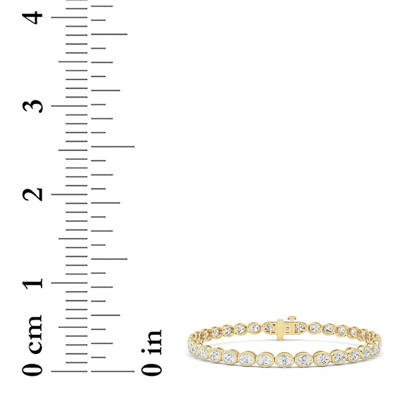 5 Cttw Four Prong Classic Tennis Bracelet in 14K White Gold
