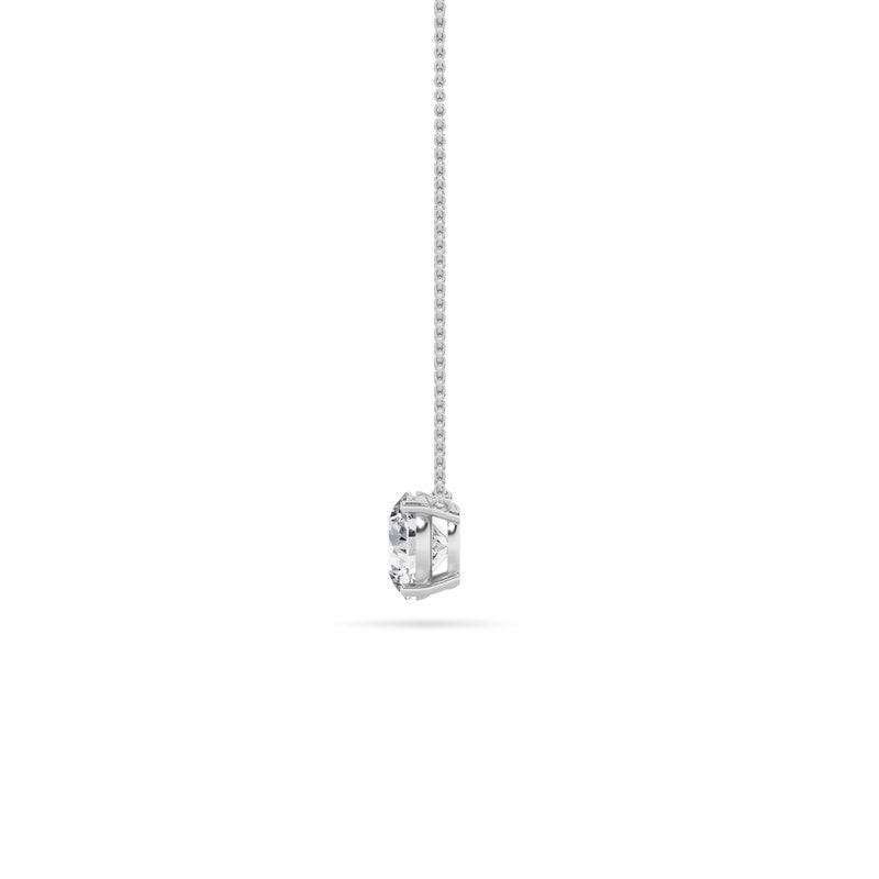 1CTW Round Shaped Lab Grown Diamond (F/VS) Solitaire Necklace in 14K Gold