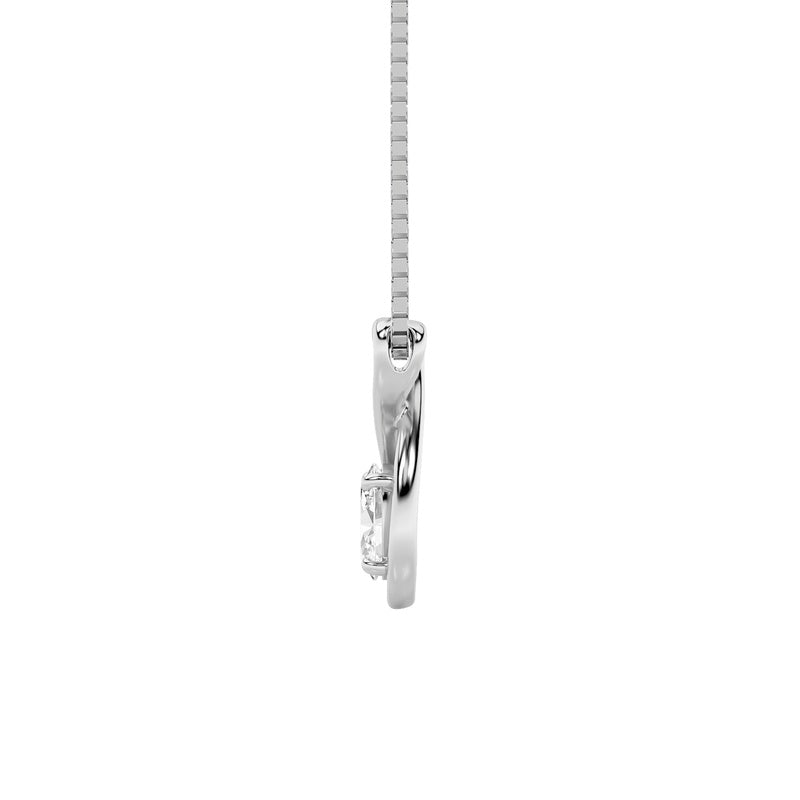1CTW Oval Shaped Lab Grown Diamond (G/VS) Fancy Solitaire Pendant in 14K Gold