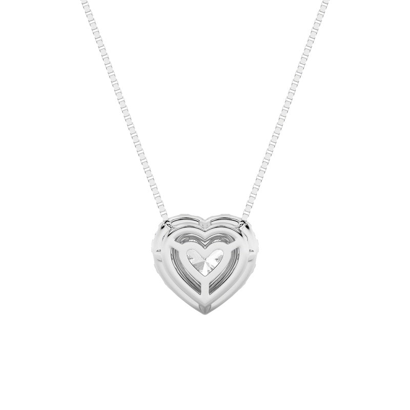 1.25CTW Heart Shaped Lab Grown Diamond (F/VS) Heart Shaped Pendant in 14K Gold