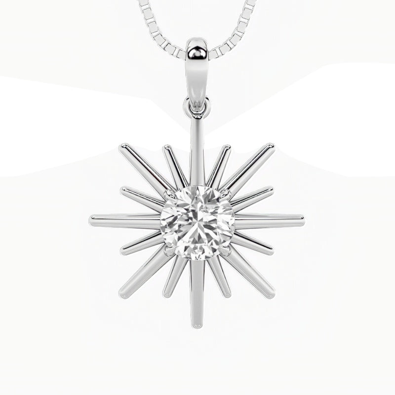 1.5CTW Round Shaped Lab Grown Diamond (F/VS) Astralis Pendant in 14K Gold