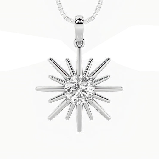 1.5CTW Round Shaped Lab Grown Diamond (F/VS) Astralis Pendant in 14K Gold