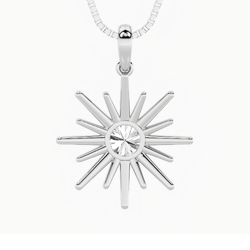 1.5CTW Round Shaped Lab Grown Diamond (F/VS) Astralis Pendant in 14K Gold