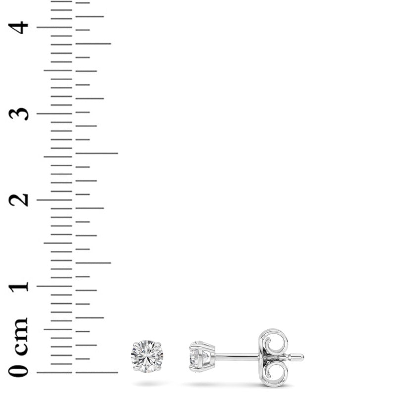 0.5CTW Round Shaped Lab Grown Diamond (F/VS) Earring in Silver|14K White Gold
