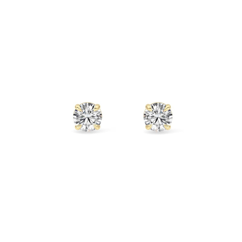 0.5CTW Round Shaped Lab Grown Diamond (F/VS) Earring in Silver|14K White Gold