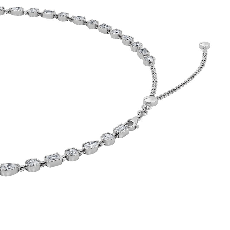10CTW Pear Shaped Lab Grown Diamond (F/VS) Necklace in 14K Gold