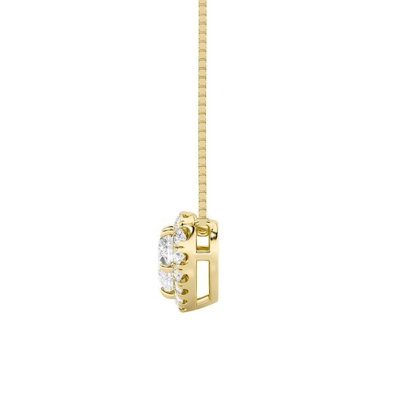 1.25CTW Heart Shaped Lab Grown Diamond (F/VS) Heart Shaped Pendant in 14K Gold