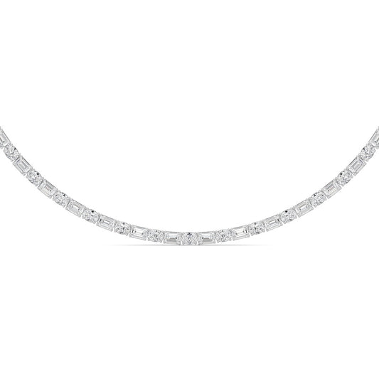 25CTW Emerald Lab Grown Diamond (F/VS ) Necklace in 14K Gold