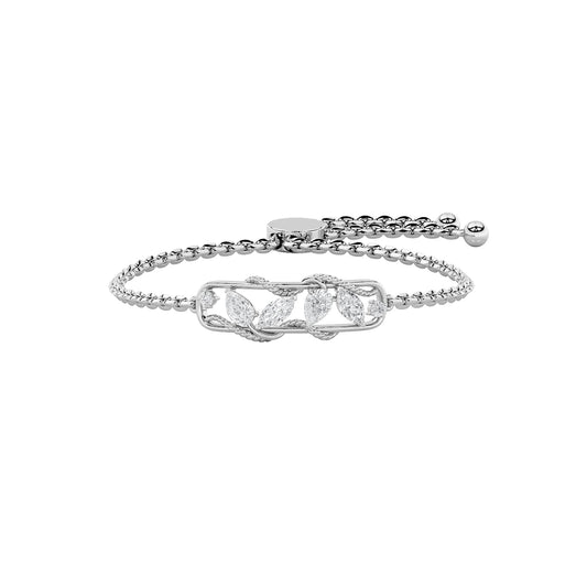 1 ct tw IGI Certified Multi-Shape Lab-Grown Diamond Bracelet in 14K Solid Gold - White