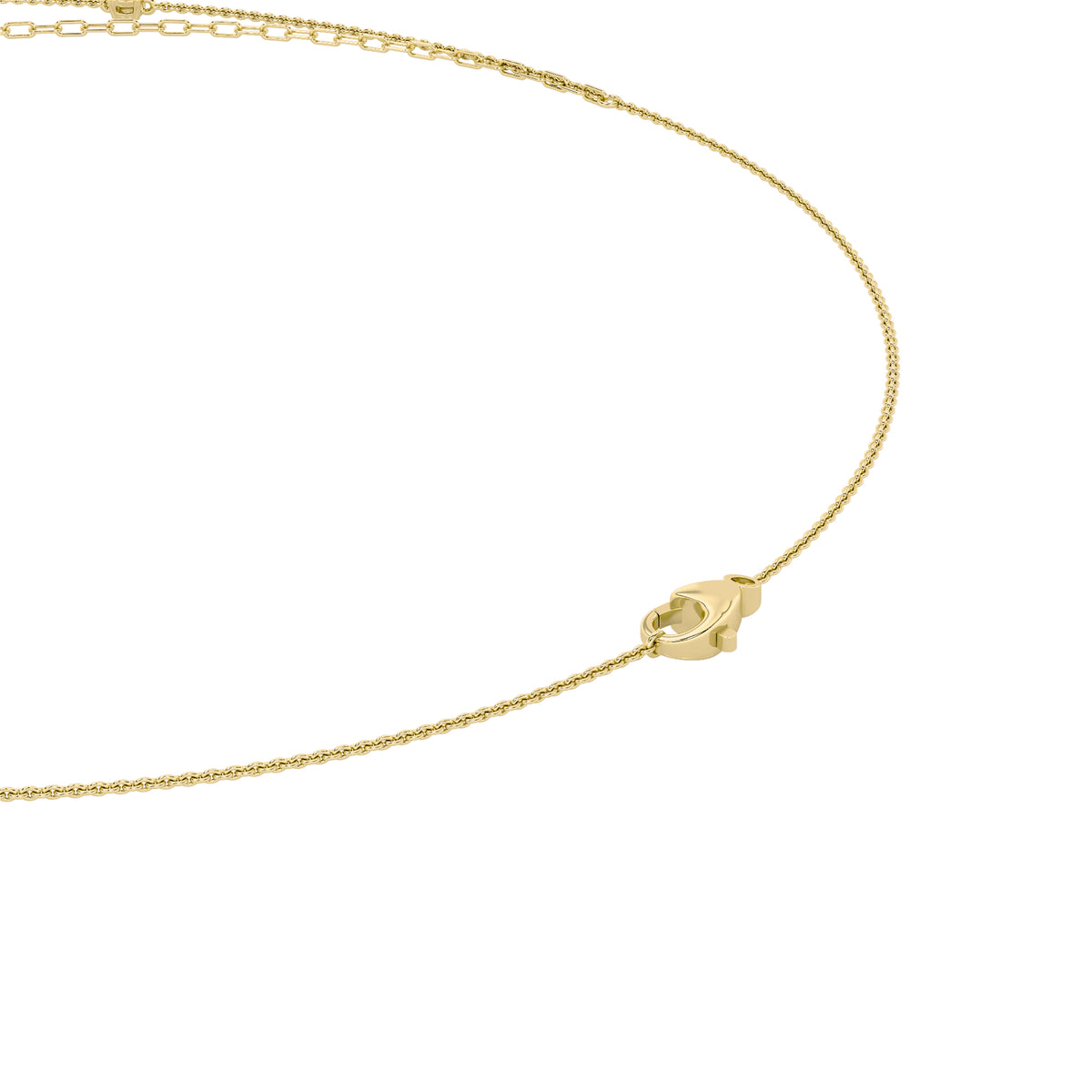 3.5 ct tw IGI Certified Oval Lab-Grown Diamond Necklace in 14K Solid Gold - Yellow