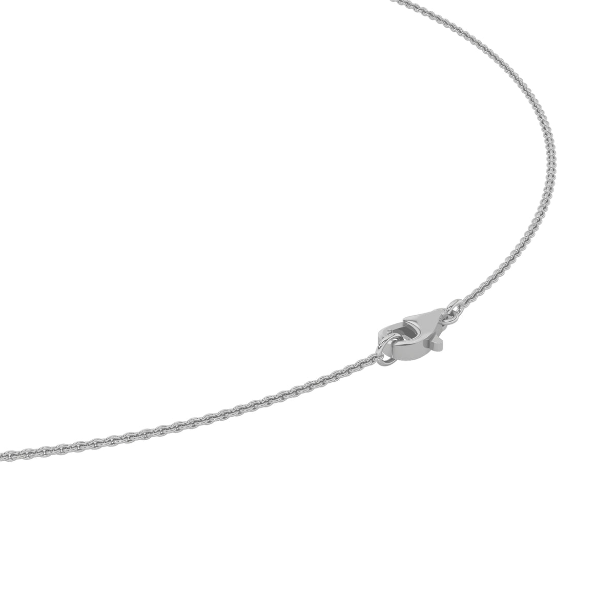 3 ct tw IGI Certified Pear Lab-Grown Diamond Solitaire Necklace in 14K Solid Gold - White