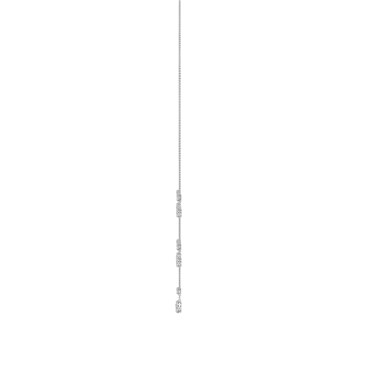 3 ct tw IGI Certified Pear Lab-Grown Diamond Solitaire Necklace in 14K Solid Gold - White
