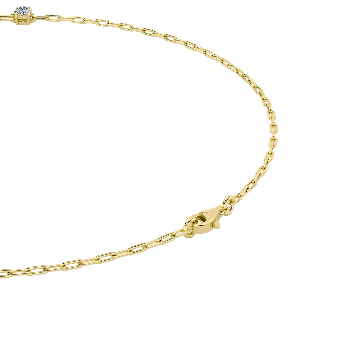 4 ct tw IGI Certified Multi-Shape Lab-Grown Diamond Station Necklace in 14K Solid Gold - Yellow
