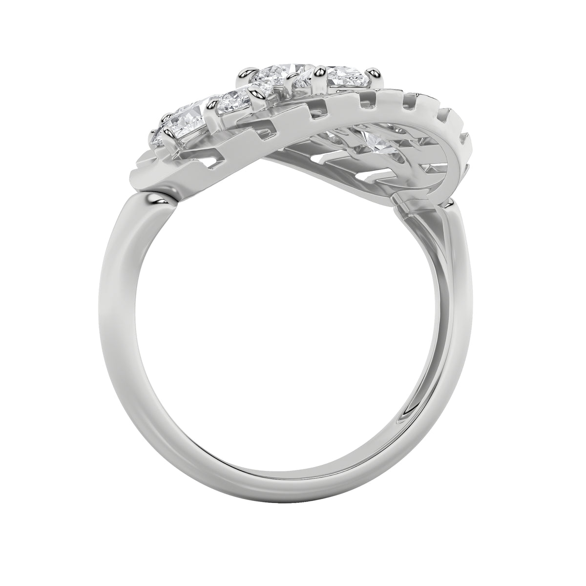 2 ct tw IGI Certified Round Lab-Grown Diamond Ring in 14K Solid Gold - White