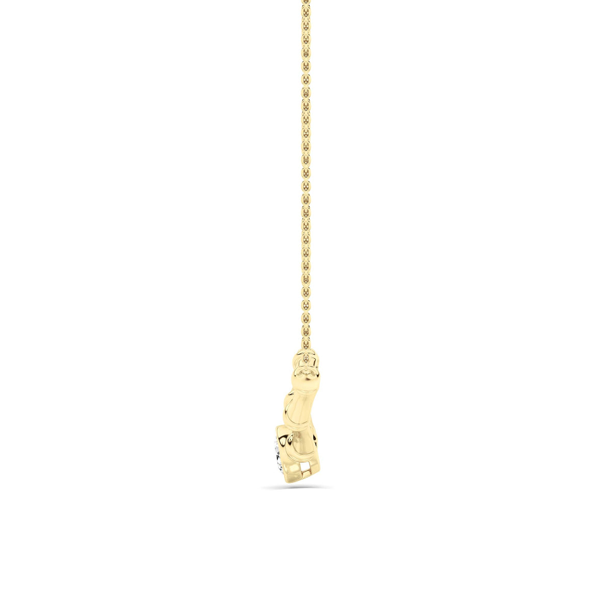 0.5 ct tw IGI Certified Round Lab-Grown Diamond Necklace in 14K Solid Gold - Yellow