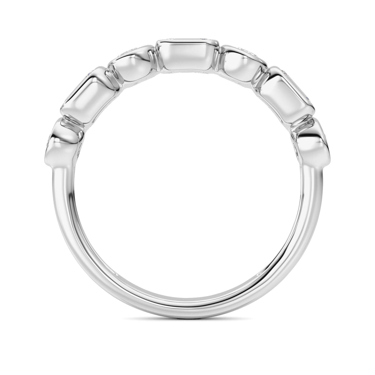 1 ct tw IGI Certified Emerald Lab-Grown Diamond Ring in 14K Solid Gold - White