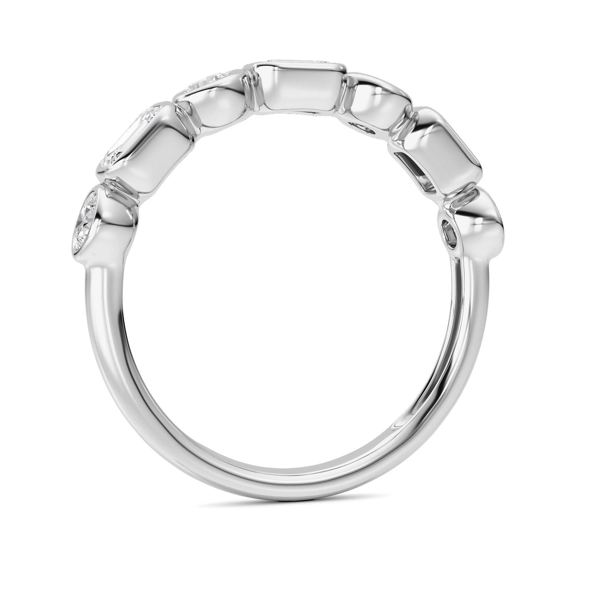 1 ct tw IGI Certified Emerald Lab-Grown Diamond Ring in 14K Solid Gold - White