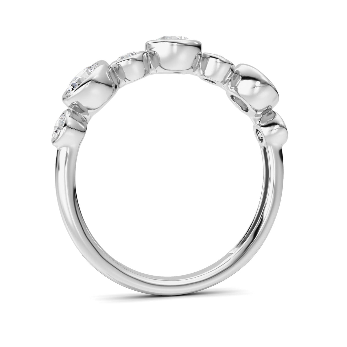 1 ct tw IGI Certified Round Lab-Grown Diamond Ring in 14K Solid Gold - White