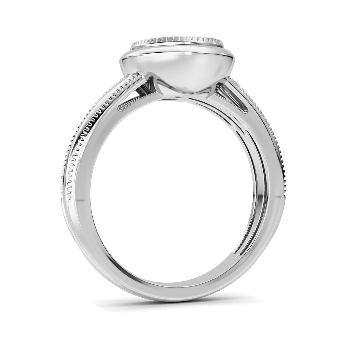 2 ct tw IGI Certified Oval Lab-Grown Diamond Ring in 14K Solid Gold - White