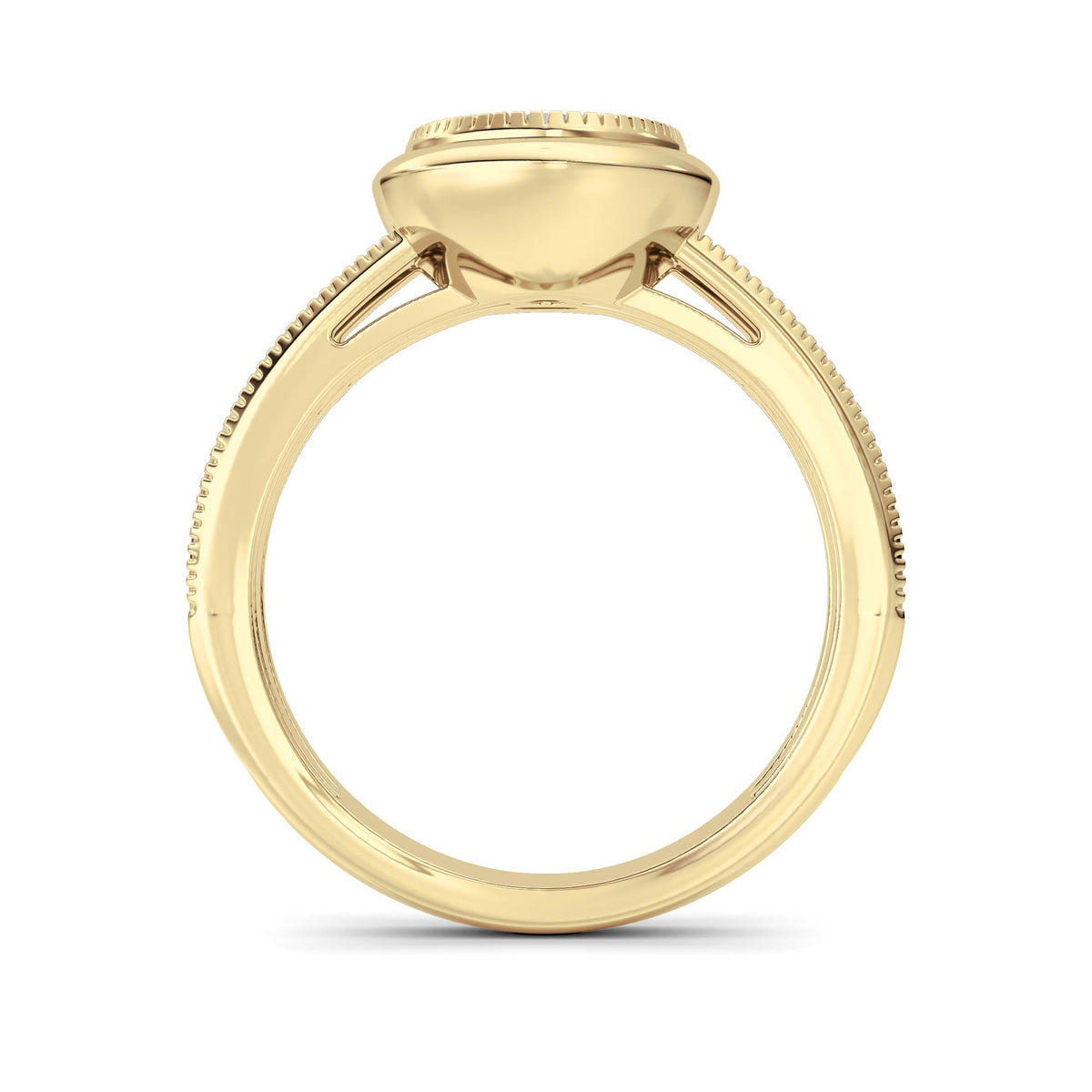 2 ct tw IGI Certified Oval Lab-Grown Diamond Ring in 14K Solid Gold - Yellow