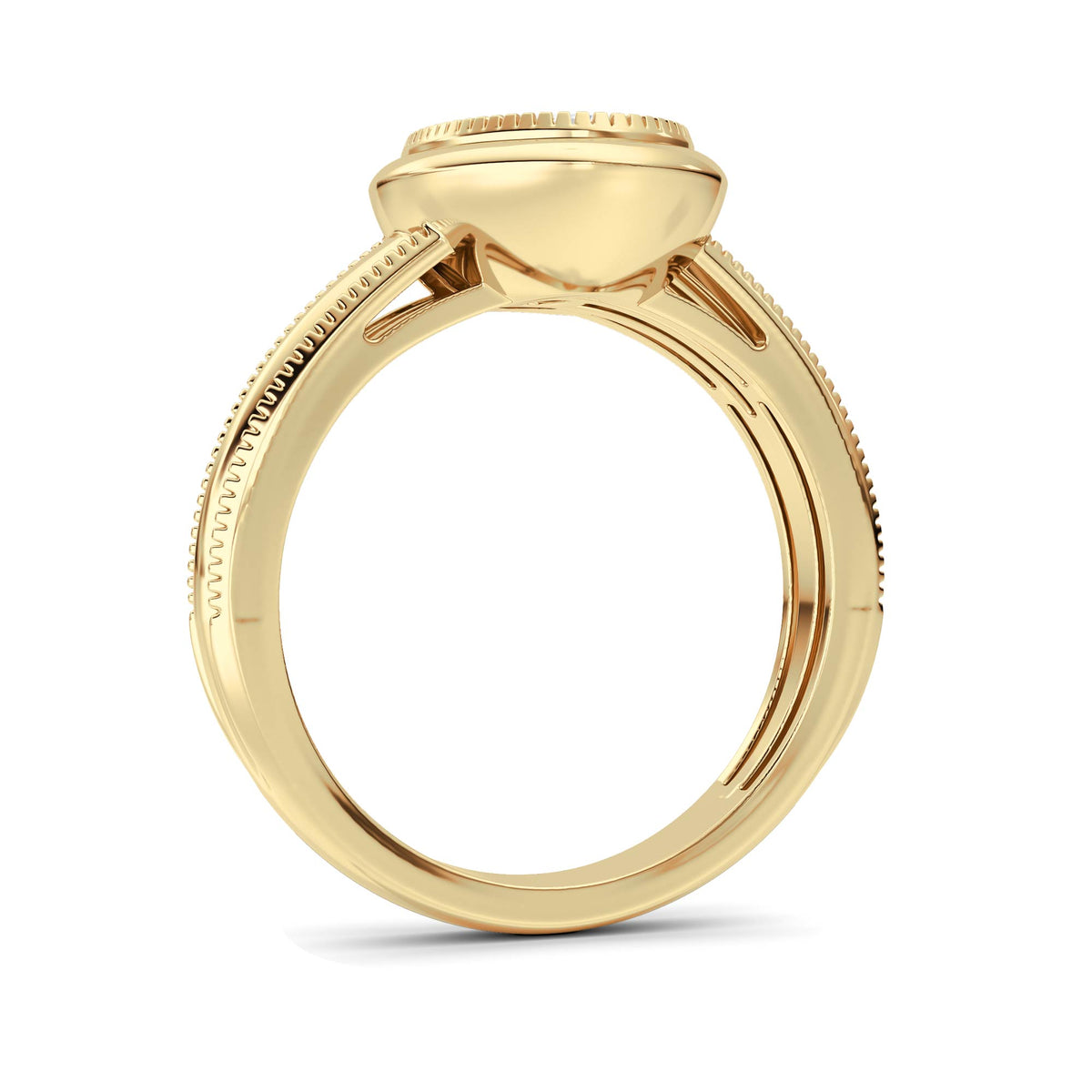 2 ct tw IGI Certified Oval Lab-Grown Diamond Ring in 14K Solid Gold - Yellow