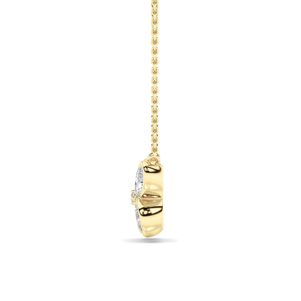 1 ct tw IGI Certified Pear Lab-Grown Diamond Necklace No. 2 in 14K Solid Gold - Yellow