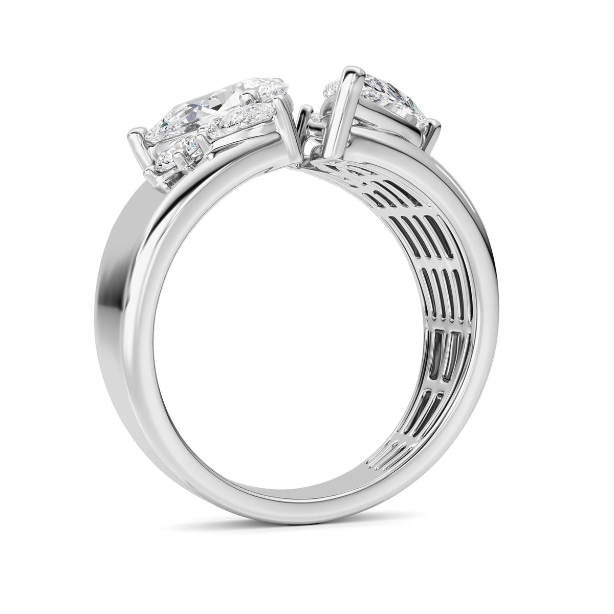 2.5 ct tw IGI Certified Multi-Shape Lab-Grown Diamond Ring in 14K Solid Gold - White