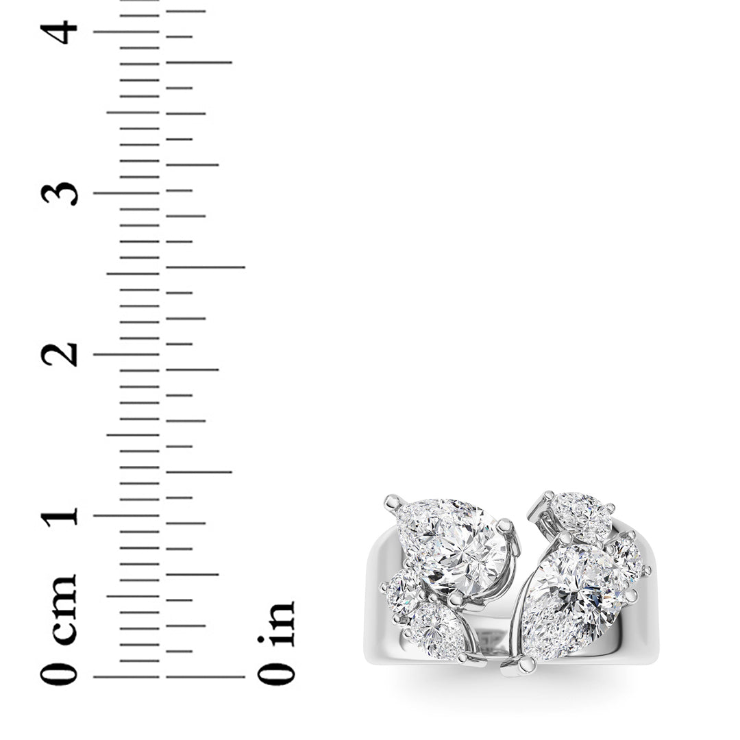 2.5 ct tw IGI Certified Multi-Shape Lab-Grown Diamond Ring in 14K Solid Gold - White