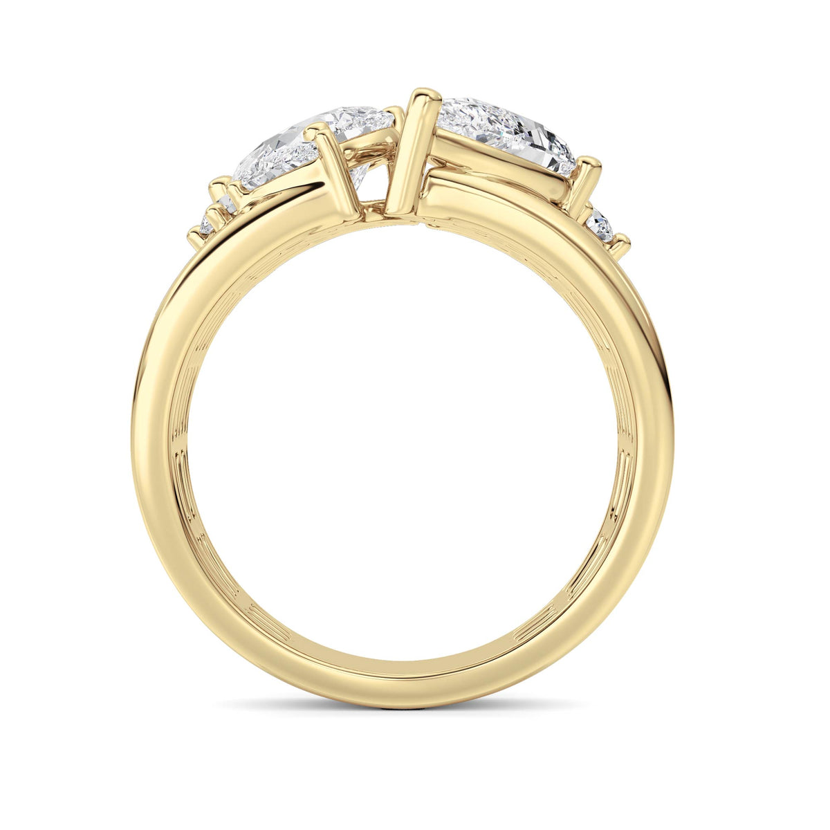 2.5 ct tw IGI Certified Multi-Shape Lab-Grown Diamond Ring in 14K Solid Gold - Yellow