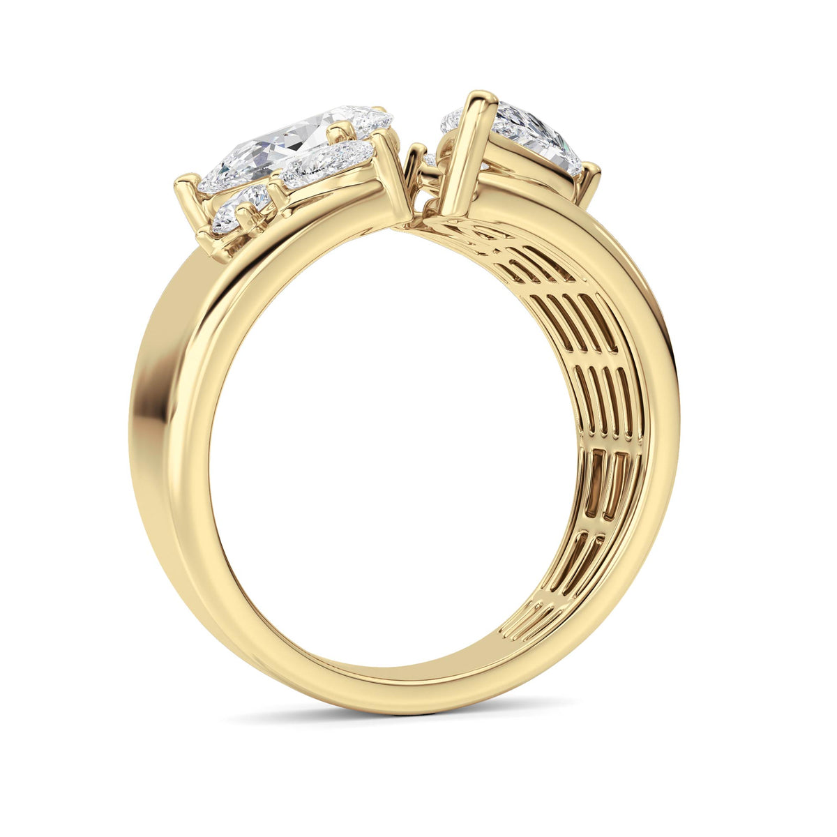 2.5 ct tw IGI Certified Multi-Shape Lab-Grown Diamond Ring in 14K Solid Gold - Yellow