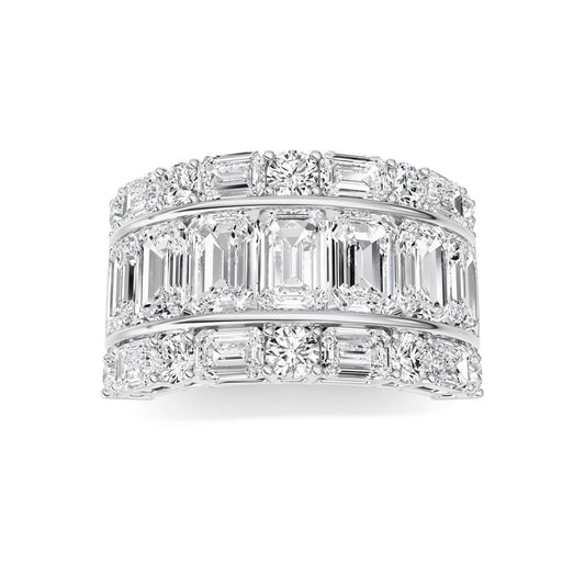 7 ct tw IGI Certified Multi-Shape Lab-Grown Diamond Ring in 14K Solid Gold - White