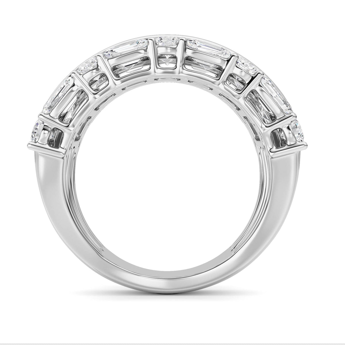 7 ct tw IGI Certified Multi-Shape Lab-Grown Diamond Ring in 14K Solid Gold - White
