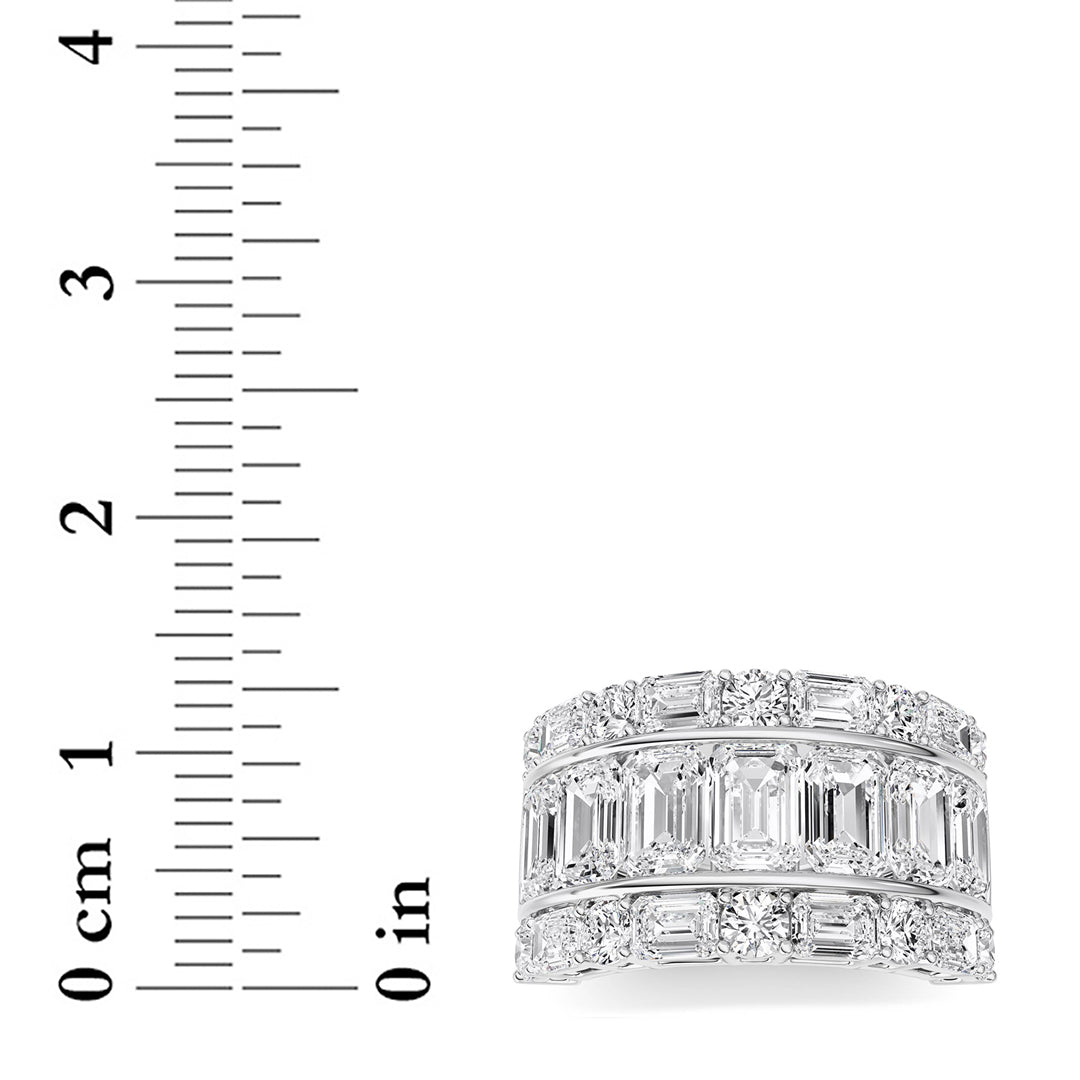 7 ct tw IGI Certified Multi-Shape Lab-Grown Diamond Ring in 14K Solid Gold - White