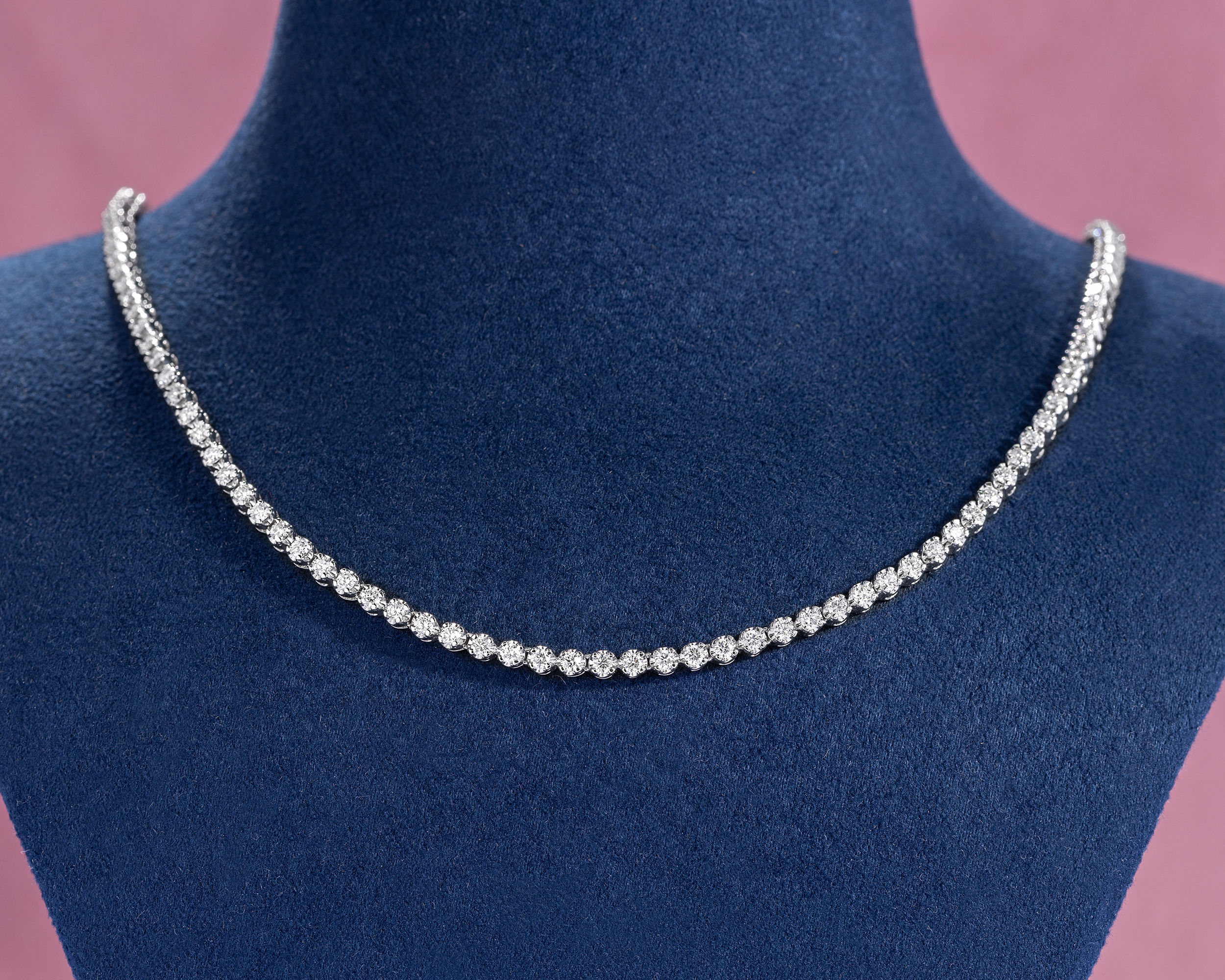 Emerald Tennis Necklace - Zoe Lev Jewelry